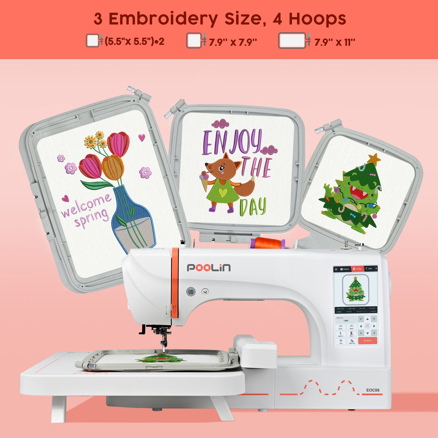POOLIN EOC06 Embroidery Machine