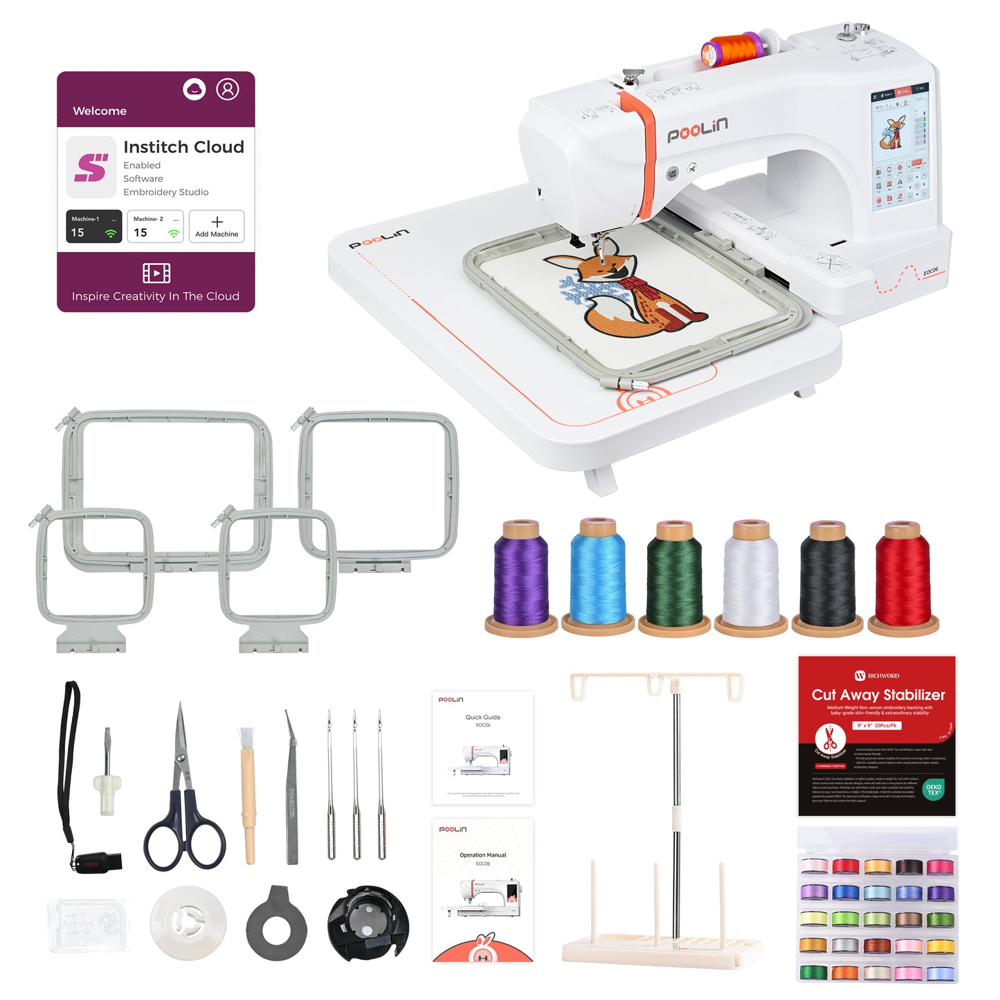 POOLIN EOC06 Embroidery Machine