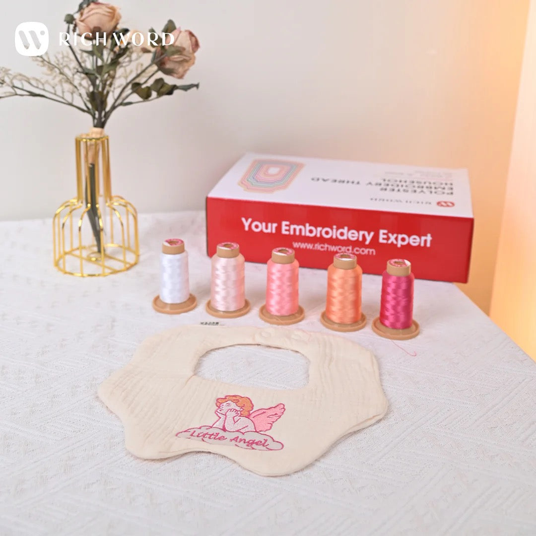 Richword 800m 108D/2 40wt Polyester Embroidery Thread - Sets