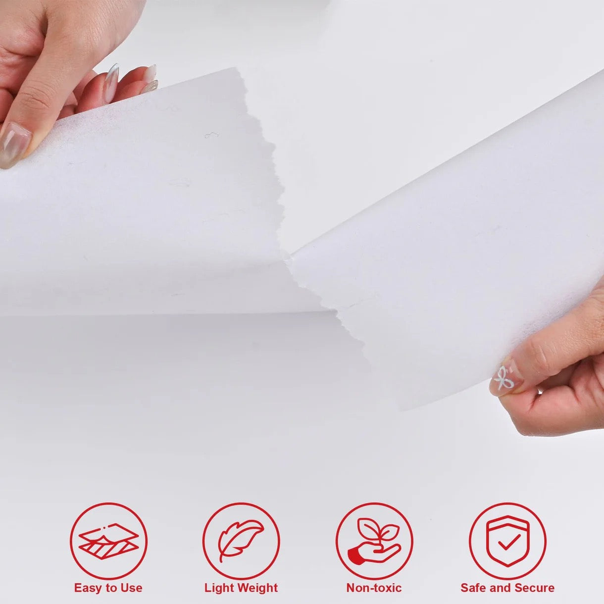 Richword Tear Away Embroidery Stabiliser Medium - Pre Cut sheets pack of 100