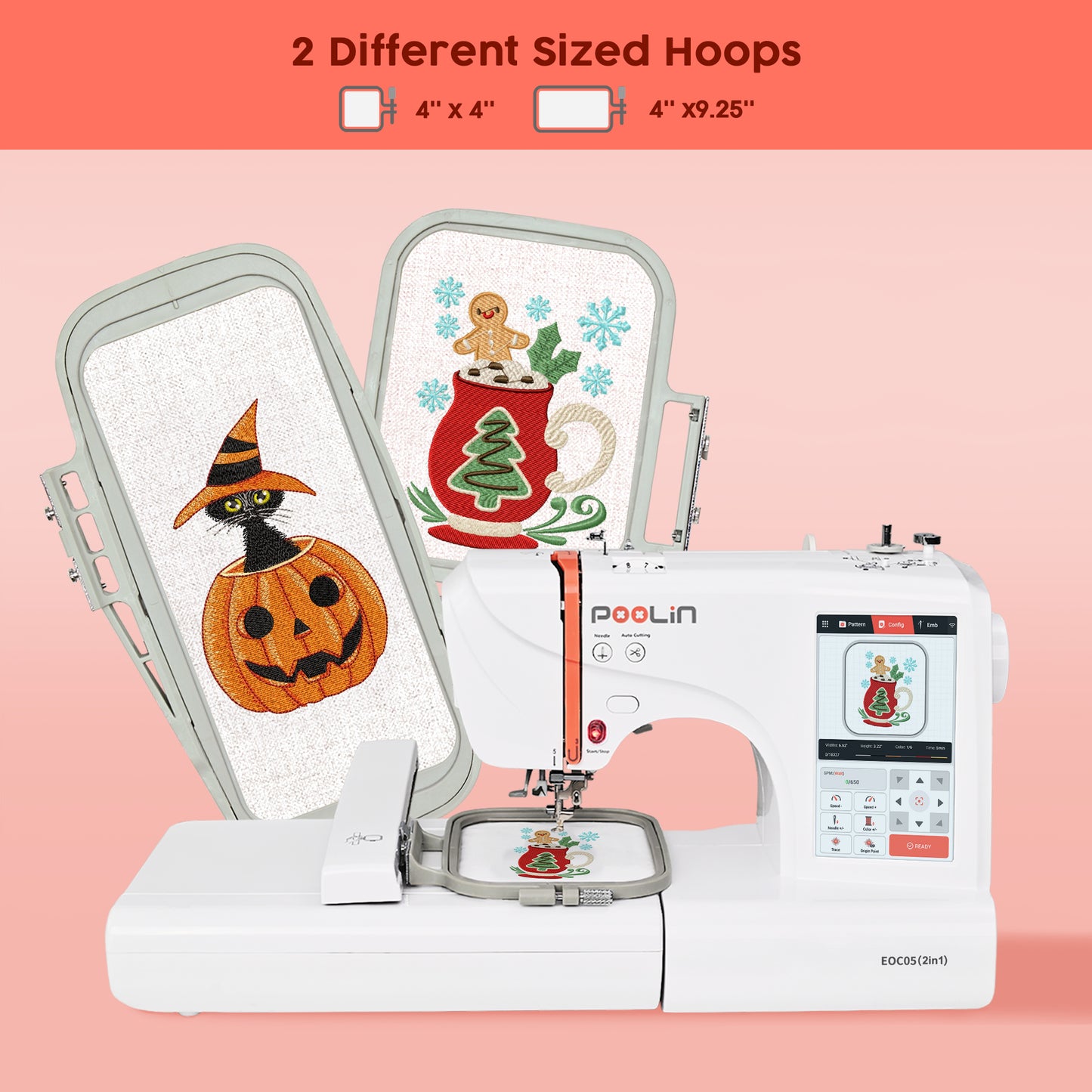 POOLIN EOC05(2in1) Sewing & Embroidery Machine