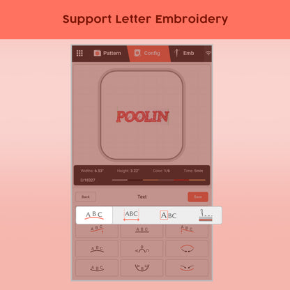 POOLIN EOC06 Embroidery Machine