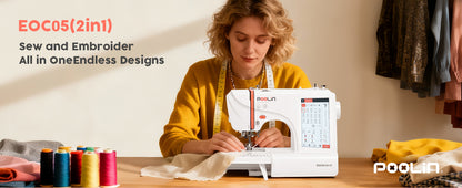 POOLIN EOC05(2in1) Sewing & Embroidery Machine